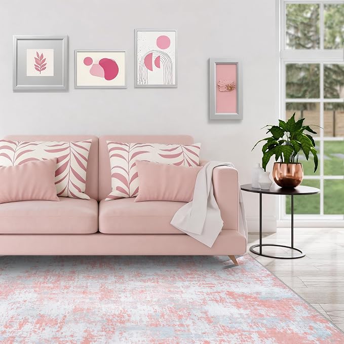 Pink Rug Carpet 10x14 Area Rugs - Image 3