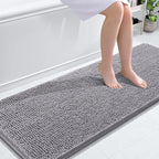 OLANLY Bathroom Runner Rugs 59x24, Extra Soft Absorbent Chenille Bath Rugs by OLANLY
