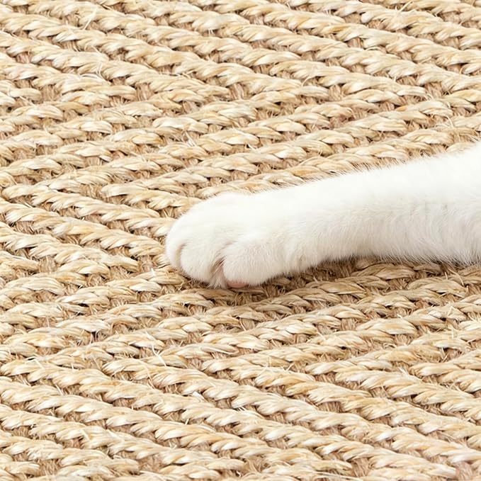 Graciadeco Cat Scratcher Mat 23.6" x 15.7" Sisal Rope 2 Packs Cat Scratch - Image 7