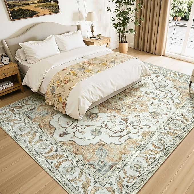Lessymo Washable Area Rug for Living Room, 8x10 Large Rugs - Image 2