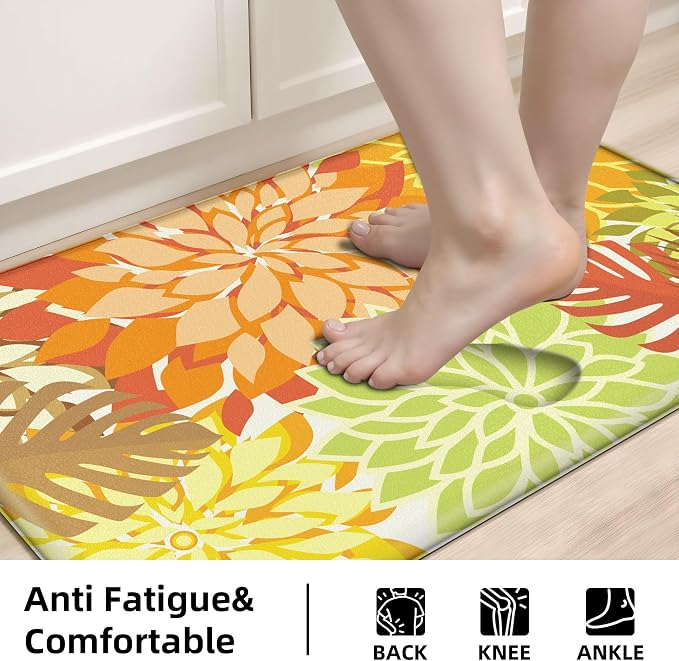 Arenarug Kitchen Mats for Floor 2PCS Cushioned Anti Fatigue Kitchen Mats - Image 4