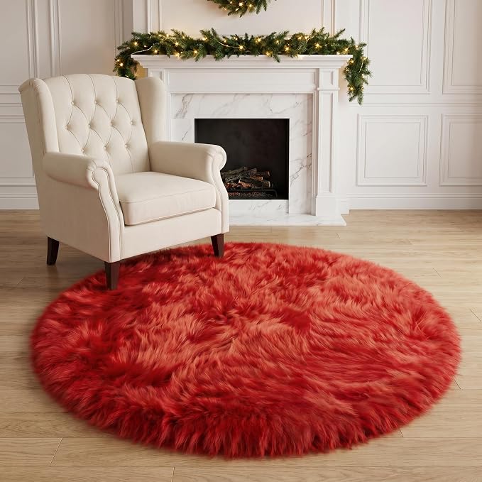 EasyJoy Ultra Soft Faux Fur Rug Fluffy Sheepskin Rug - Image 3