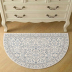 jinchan Zenith Blue Floral Area Rug - Image 6