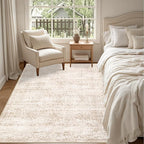 3x5 Area Rugs Living Room Rug: Washable Vintage Boho Rug No Slip Stain - Image 2