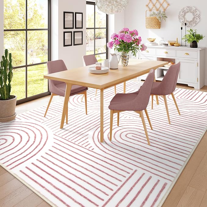 Lahome Abstract 6x9 Area Rugs, Soft Washable Rugs - Image 5