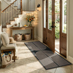 Lahome Enfys Modern Rainbow Hallway Runner Rug, 2x6 Washable Easy Jute Rugs - Image 2