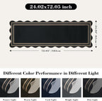 Scalloped 2x6 Kitchen Runner Rug, Washable Rugs - Image 2