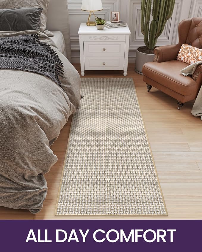 DEXI Hallway Runner Rug 2'4"x10', Non Slip Rubber Backed Runners Carpet - Image 9