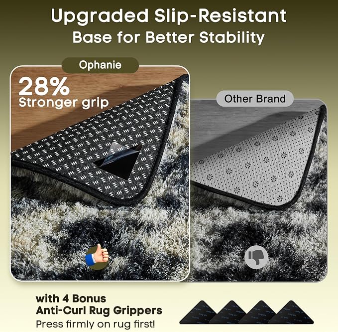 Ophanie Black Gold and Grey Area Rugs - Image 4