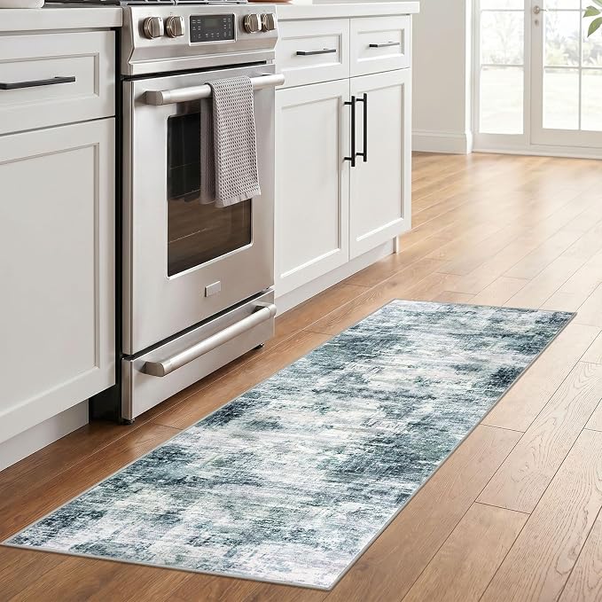 IOHOUZE Abstract Runner Rug 2x6 Ft Washable Runners - Image 2