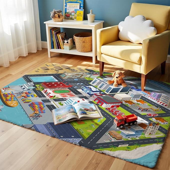 Nayoroom Harbour City Road Car Play Rug - Image 2