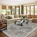 Machine Washable Rug for Living room: 8x10 Area Rugs Boho Vintage Rugs Stain by palohom