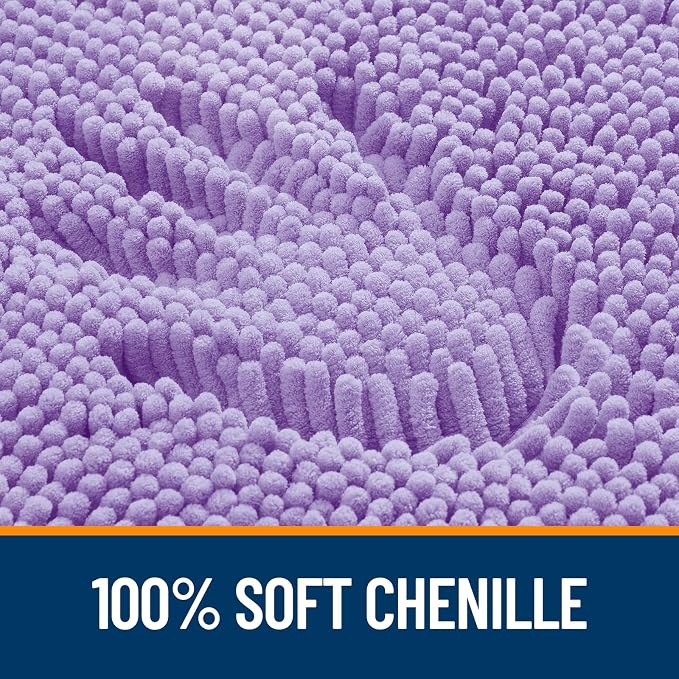 OLANLY Large Bathroom Rugs 40x24, Extra Soft Absorbent Chenille Bath Rugs - Image 3