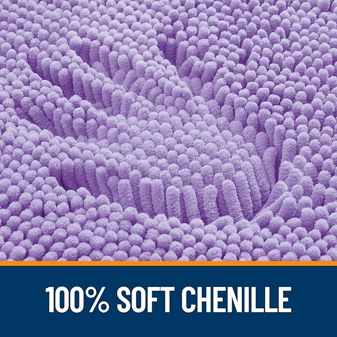 OLANLY Small Bathroom Rugs 24x16, Extra Soft Absorbent Chenille Bath Rugs - Image 3