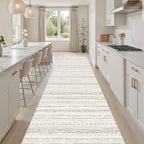 cotiled Hallway 2.6x10 Runner Rugs: Washable Boho Rugs - Image 7