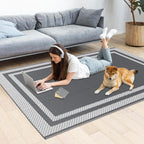 HappyTrends, Outdoor Rug, Patio Rug, Reversible Portable Outdoor Plastic Straw by HappyTrends