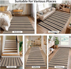 Tangsoo Stripe Easy Jute Rug, Ultra Thin 3x5 Washable Area Rug - Image 8