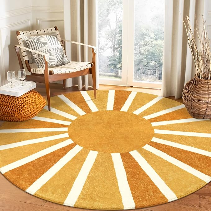 Lahome Boho Round Rugs 6Ft by Lahome