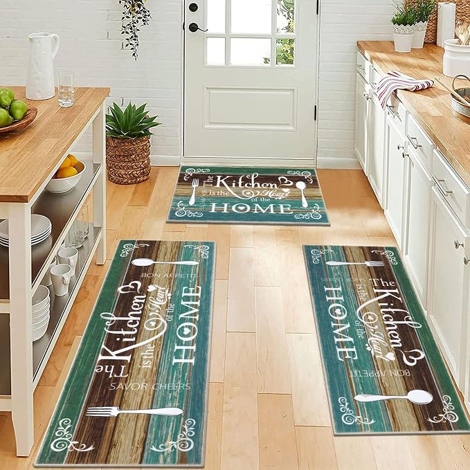 Vaukki Boho Kitchen Rug Sets 3 Pieces, Washable Kitchen Mats - Image 6