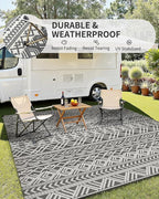 MontVoo Outdoor Rug Carpet Waterproof 5x8 Outdoor Patio Rug Mat Reverisble - Image 4