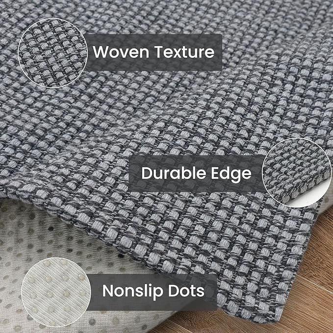 IOHOUZE Washable Runner Rug 2x12 Non Slip Rubber Backed Extra Long Hallway - Image 6