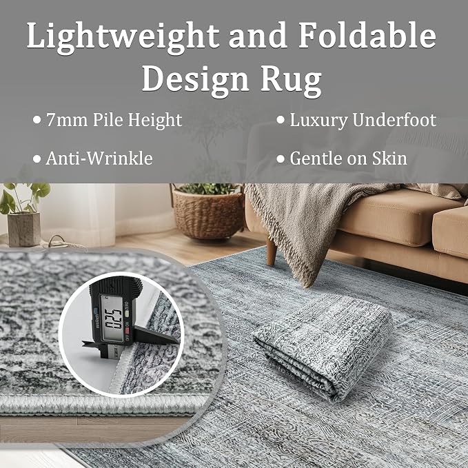 5x7 Area Rug Living Room Rugs - Image 5