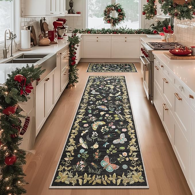Washable Runners for Hallways Kitchen Rugs: 2'6"x8' Runner Rug Stain Resistant - Image 9