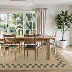 LIVEBOX Easy Jute Checkered Outdoor 5x7 Rug - Image 8