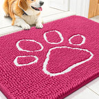 Smiry Dog Door Mat for Muddy Paws, Absorbent Dirt Trapper Non Slip Quick Dry by Smiry