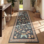 Mushroom 2x6 Runner Rug for Hallway Washable Kitchen Rugs Non Slip Low-Pile - Image 2
