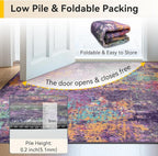 RELEANY Washable Area Rugs 6'x9' Non-Slip Modern Abstract Soft - Image 6