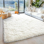 Area Rugs for Living Room 6x9, Ultra Soft Fluffy Rug for Bedroom, Modern Shaggy - Image 3