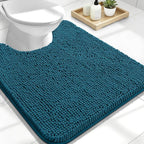 OLANLY Toilet Rugs U-Shaped 24x20, Extra Soft Absorbent Chenille Contour by OLANLY