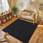 Amearea 5x5 Square Area Rugs for Bedroom Living Room, Modern Black Thickened - Image 6
