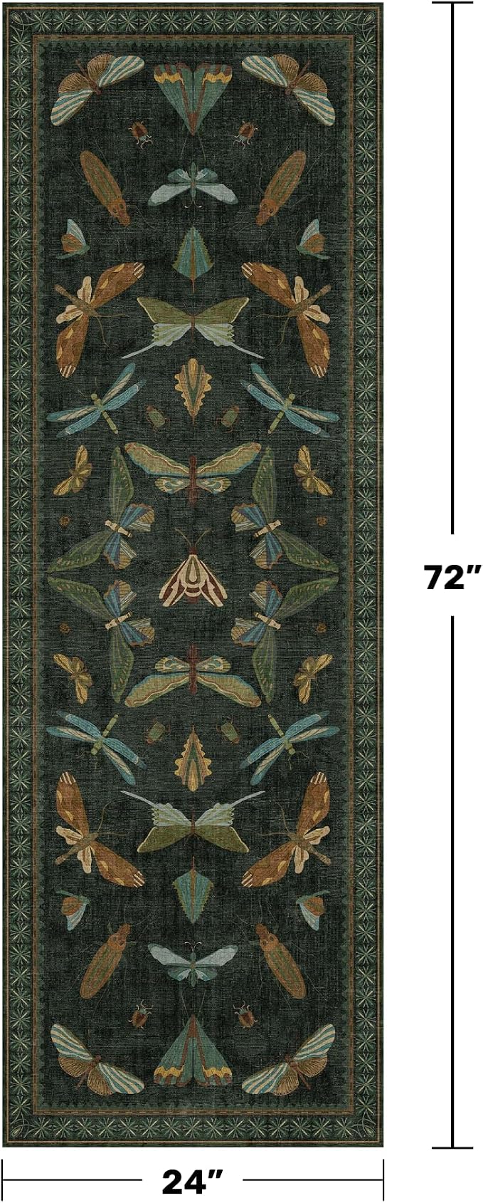 Hazo Haus Washable Insect 2x6 Runner Rug - Image 2