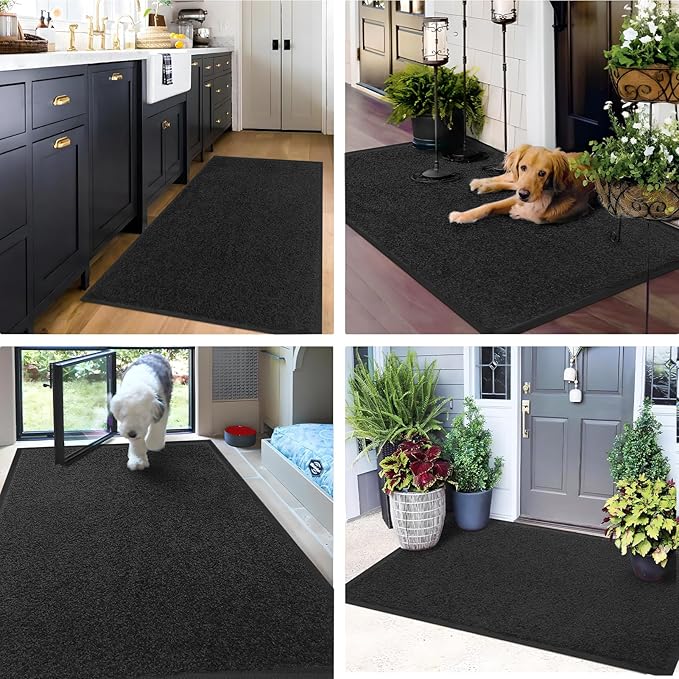 Mibao Front Door Mat Indoor Entrance, Dirt Trapper Welcome Mat - Image 8
