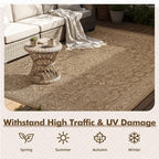 MontVoo-Outdoor Rug-Patio Rug 8x10 Polypropylene Indoor Outdoor Rugs Carpet - Image 4
