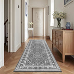 Lessymo 2 x 6 Runner Rug, Machine Washable Area Rugs Boho Faux Wool Low Pile - Image 3