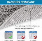 H.VERSAILTEX Bathroom Rugs Bath Rug Set 2 Piece Bathroom Contour Rug Toilet Mat - Image 4