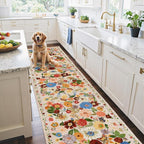 Blush Rug for Hallways Kitchen Rug 2'6" x 14', Non Slip Washable Rugs - Image 5