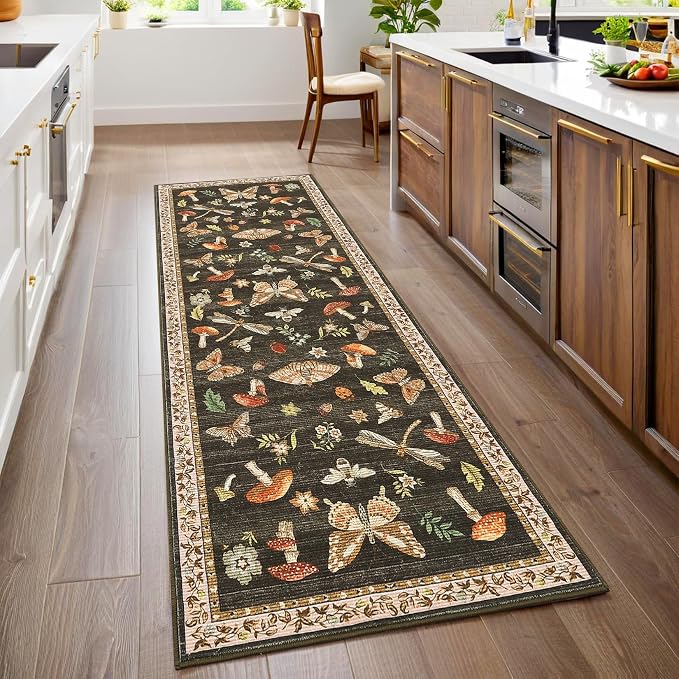 2.5x8 Runner Rug for Hallway Washable Kitchen Rugs Non Slip by ROYHOME