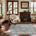 Machine Washable Entryway Throw Rug: Door Mat Indoor Entrance 4x6 Rug Boho by palohom