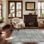 Machine Washable Entryway Throw Rug: Door Mat Indoor Entrance 4x6 Rug Boho by palohom