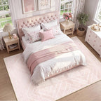 BESTSWEETIE Area Rug 8x10 Rug Machine Washable Non-Slip Low Pile Print Pattern by BESTSWEETIE