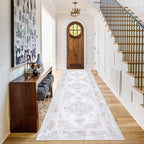 XLUEZ Runner Rug 2x6 Vintage Rugs, Machine Washable Kitchen Runner Retro by XLUEZ