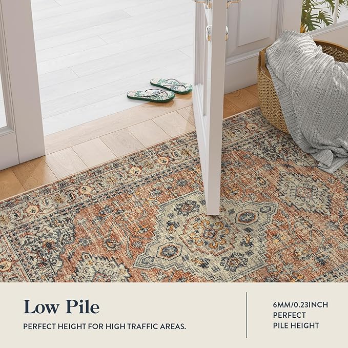 Lahome Oriental Washable Kitchen Runner Rug Non Slip, 2x8 Bathroom Runners - Image 6