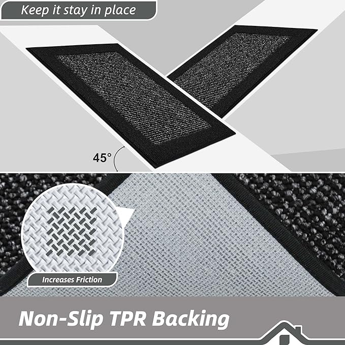 BEQHAUSE Indoor Door Mat 24" x 60", Dirt Trapper Door Mats Non-Slip Entryway - Image 4