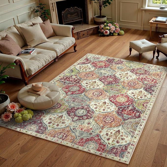 Lahome Moroccan Machine Washable Rugs by Lahome