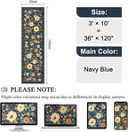 DUKINO 3x10 Runner Rug for Hallway, Washable Kitchen Floral Runner Rug - Image 2