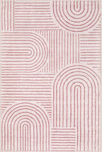 Lahome Abstract 6x9 Area Rugs, Soft Pink Rugs - Image 7